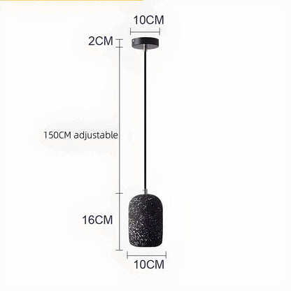 Lampe Pendante Industrielle Ciment Verre – Éclairage Design Moderne