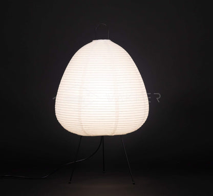 Lampe de Table Design Japonais en Papier de Mûrier – Lumière Douce