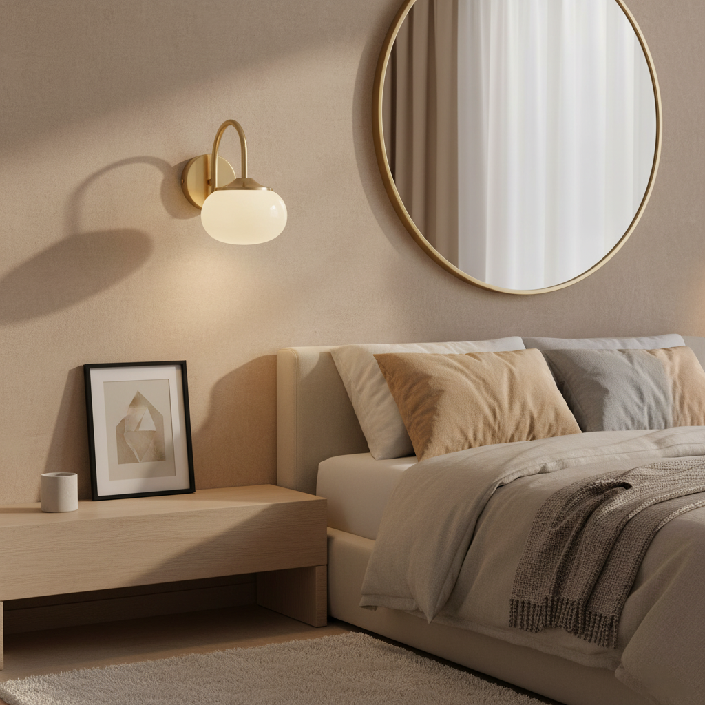 Applique Murale Design Scandinave – Éclairage Doux et Ambiance Chaleureuse