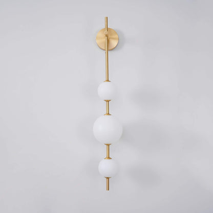 Applique Murale Verticale Globe Verre – Éclairage Design Moderne Intérieur