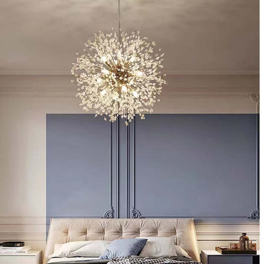 Suspension Luminaire LED Cristal Pissenlit – Design Moderne Salon
