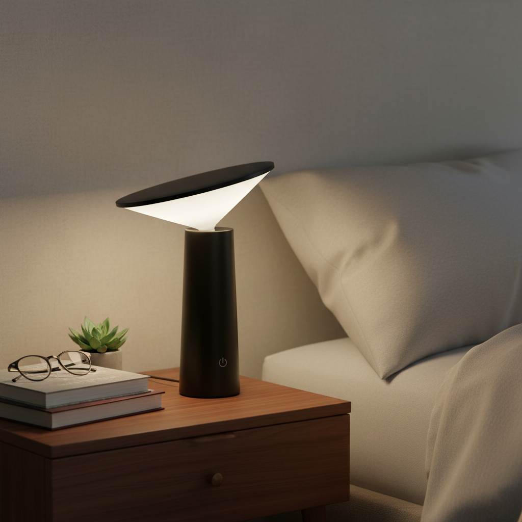 Lampe de Table LED Rechargeable Sans Fil – Éclairage Moderne Ajustable