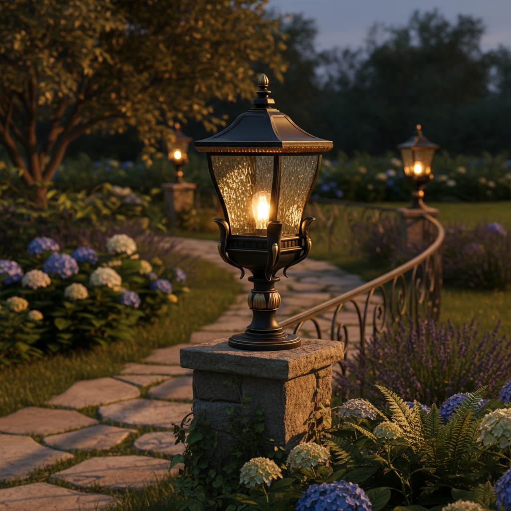 Lampe de Jardin LED Extérieur Aluminium - Design Moderne Élégant