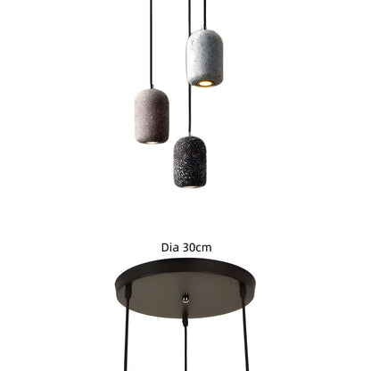 Lampe Pendante Industrielle Ciment Verre – Éclairage Design Moderne