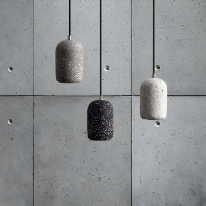 Lampe Pendante Industrielle Ciment Verre – Éclairage Design Moderne