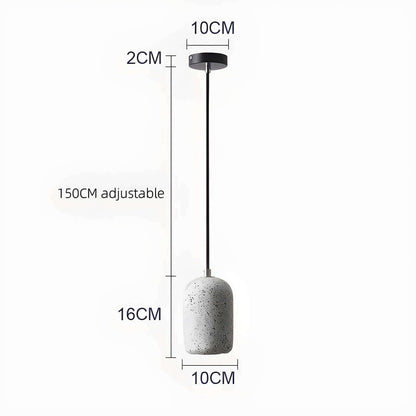 Lampe Pendante Industrielle Ciment Verre – Éclairage Design Moderne