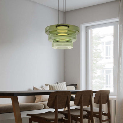 Suspension Luminaire Design en Verre Éclatant - Style Moderne Intérieur