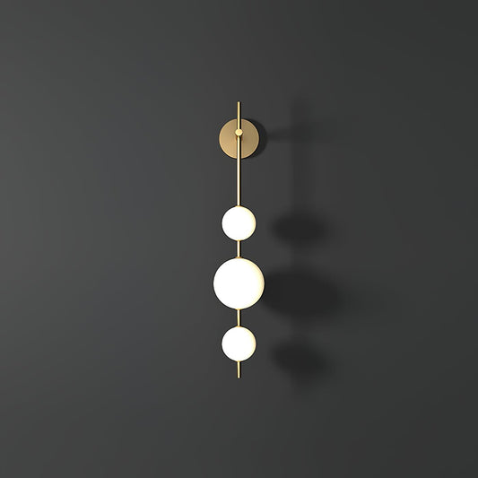 Applique Murale Verticale Globe Verre – Éclairage Design Moderne Intérieur