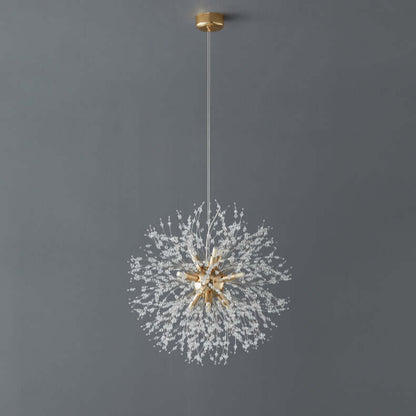 Suspension Luminaire LED Cristal Pissenlit – Design Moderne Salon