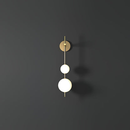 Applique Murale Verticale Globe Verre – Éclairage Design Moderne Intérieur