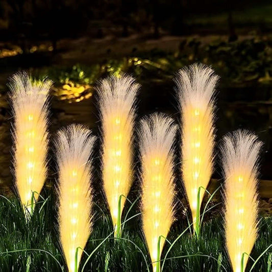 Lampe Solaire Extérieure Design Roseau – Éclairage Jardin LED