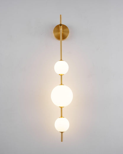 Applique Murale Verticale Globe Verre – Éclairage Design Moderne Intérieur