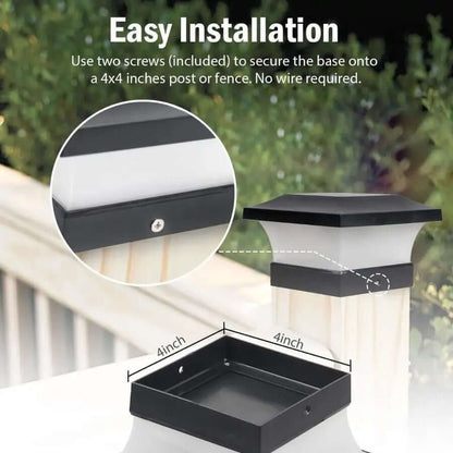Lampe Solaire LED Extérieure Compacte IP65 - Éclairage Jardin
