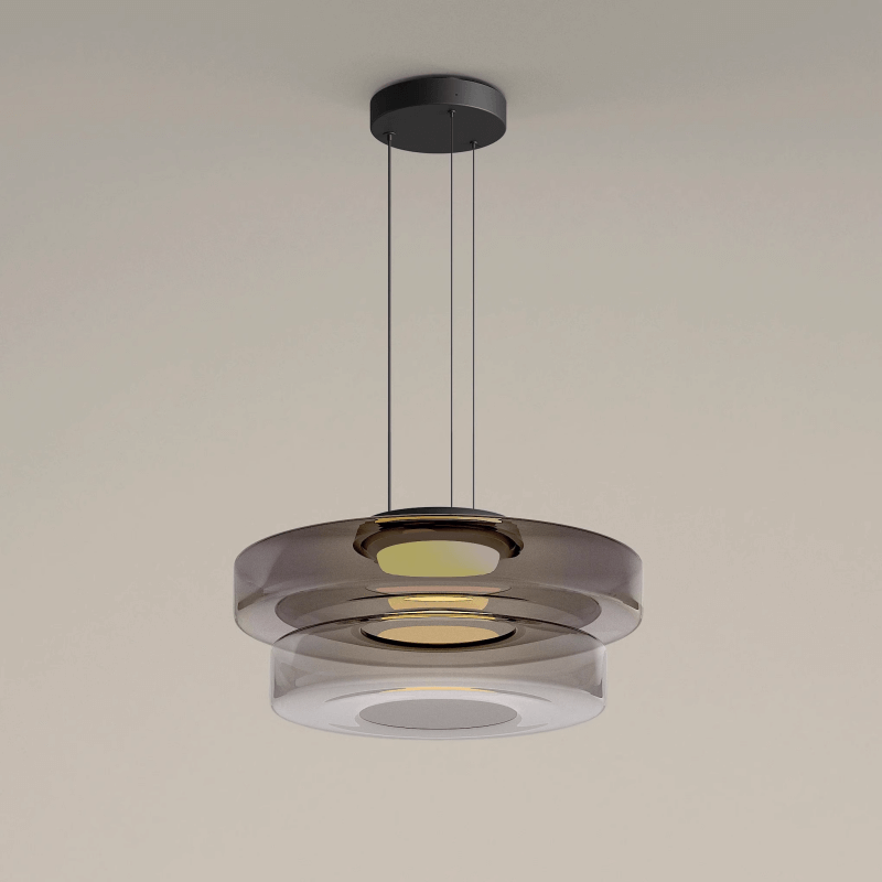Suspension Luminaire Design en Verre Éclatant - Style Moderne Intérieur