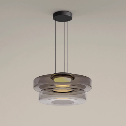 Suspension Luminaire Design en Verre Éclatant - Style Moderne Intérieur