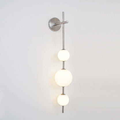 Applique Murale Verticale Globe Verre – Éclairage Design Moderne Intérieur