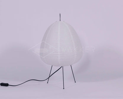 Lampe de Table Design Japonais en Papier de Mûrier – Lumière Douce