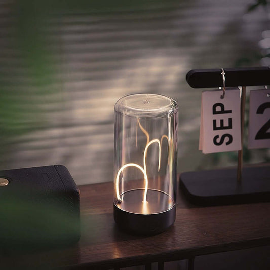 Lampe de Table LED Design Magnétique - Éclairage Sans Fil Rechargeable