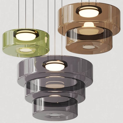 Suspension Luminaire Design en Verre Éclatant - Style Moderne Intérieur