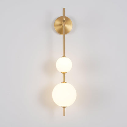 Applique Murale Verticale Globe Verre – Éclairage Design Moderne Intérieur