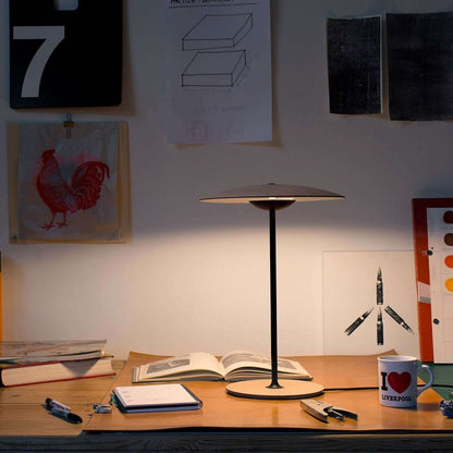 Lampe de Table Design Champignon en Métal avec LED Intégrée