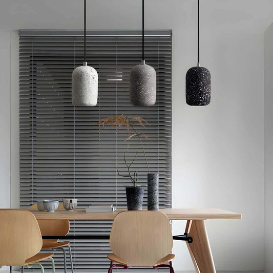 Lampe Pendante Industrielle Ciment Verre – Éclairage Design Moderne