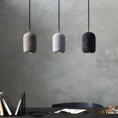 Lampe Pendante Industrielle Ciment Verre – Éclairage Design Moderne