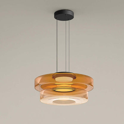 Suspension Luminaire Design en Verre Éclatant - Style Moderne Intérieur