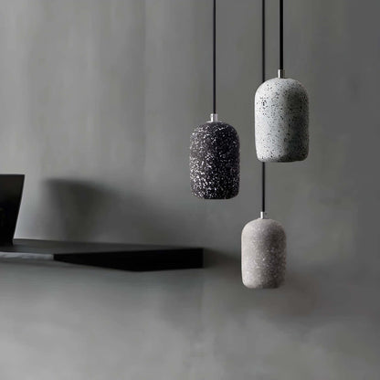 Lampe Pendante Industrielle Ciment Verre – Éclairage Design Moderne