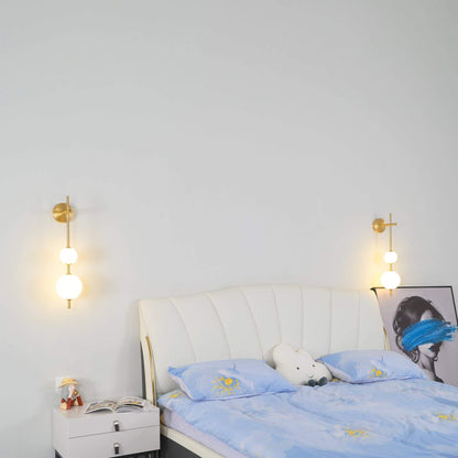 Applique Murale Verticale Globe Verre – Éclairage Design Moderne Intérieur