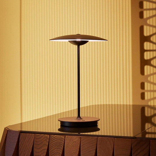 Lampe de Table Design Champignon en Métal avec LED Intégrée