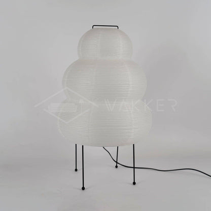 Lampe de Table Design Japonais en Papier de Mûrier – Lumière Douce