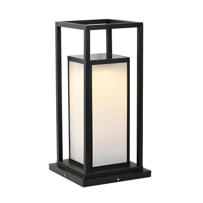 Lampe Solaire de Terrasse LED - Acier Inoxydable Étanche Blanc Chaud