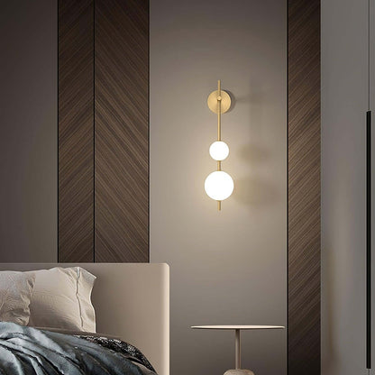 Applique Murale Verticale Globe Verre – Éclairage Design Moderne Intérieur