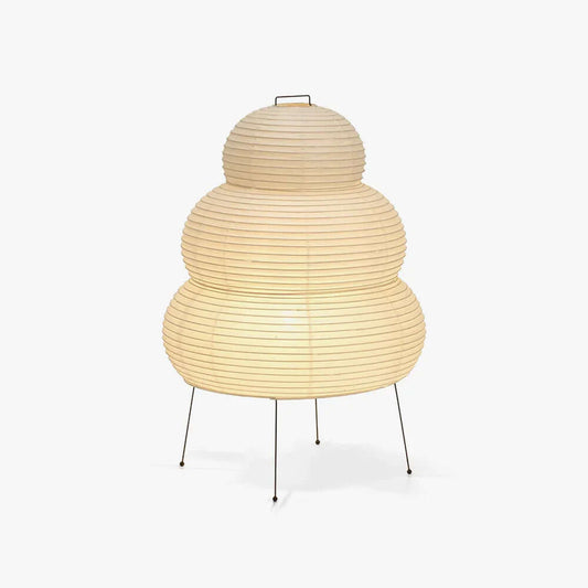Lampe de Table Design Japonais en Papier de Mûrier – Lumière Douce