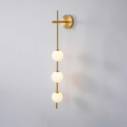 Applique Murale Verticale Globe Verre – Éclairage Design Moderne Intérieur