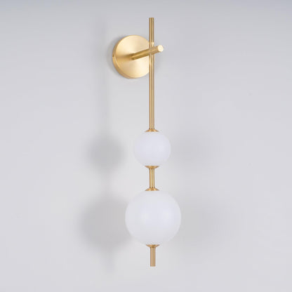 Applique Murale Verticale Globe Verre – Éclairage Design Moderne Intérieur