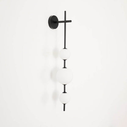Applique Murale Verticale Globe Verre – Éclairage Design Moderne Intérieur
