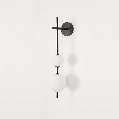 Applique Murale Verticale Globe Verre – Éclairage Design Moderne Intérieur