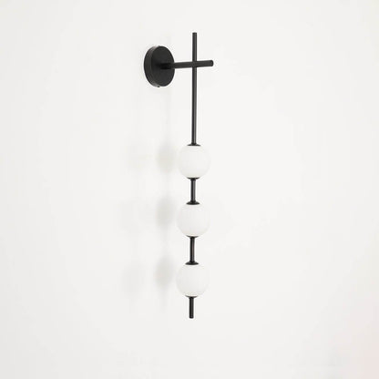 Applique Murale Verticale Globe Verre – Éclairage Design Moderne Intérieur