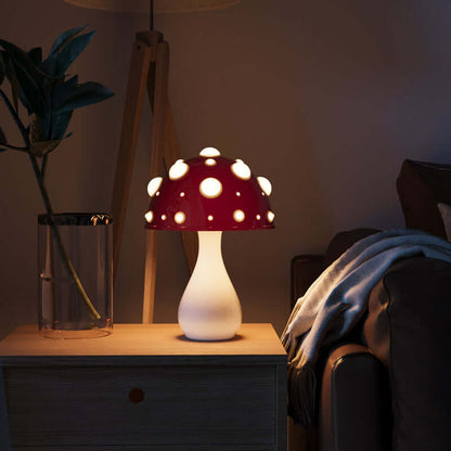 Lampe de Table Design Champignon LED Dimmable - Lumière Ambiance Cosy
