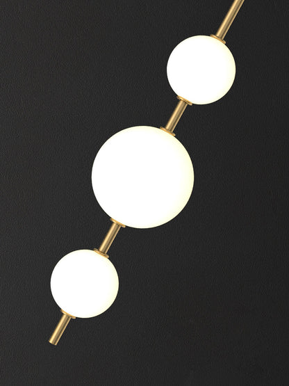Applique Murale Verticale Globe Verre – Éclairage Design Moderne Intérieur