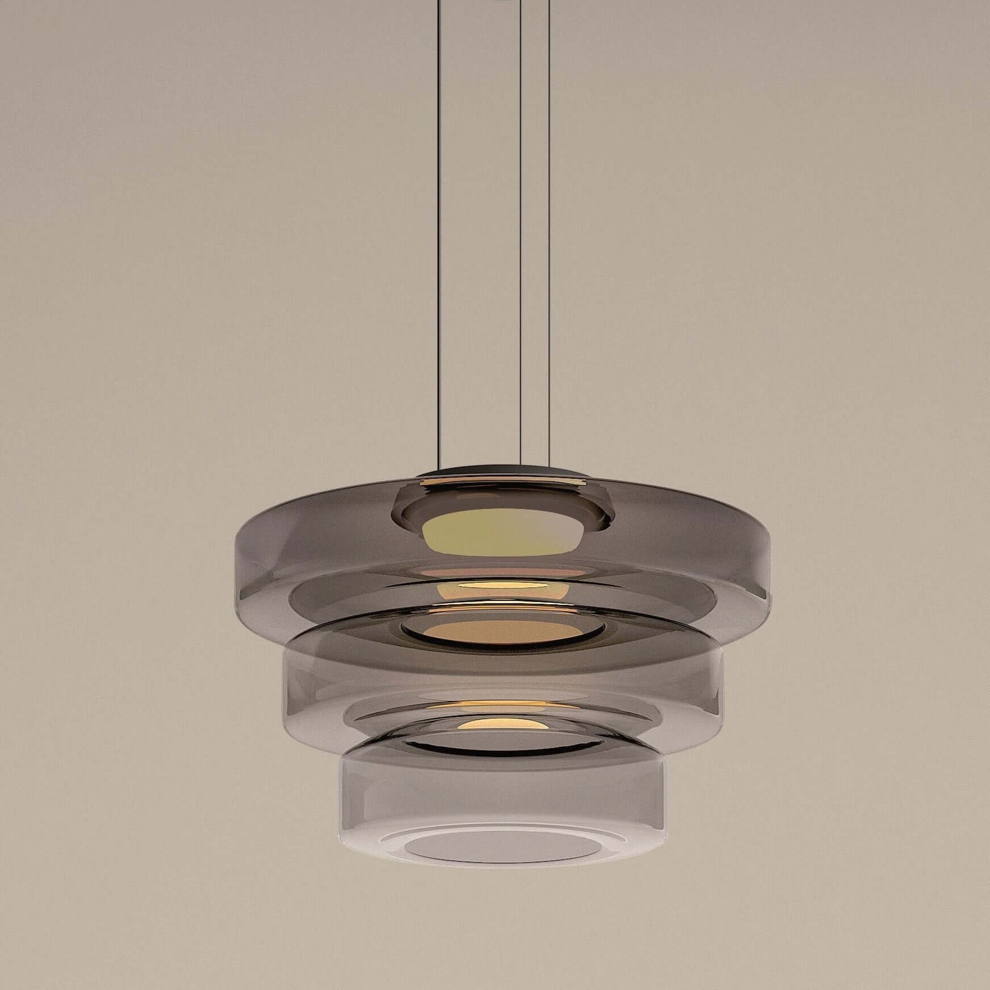 Suspension Luminaire Design en Verre Éclatant - Style Moderne Intérieur
