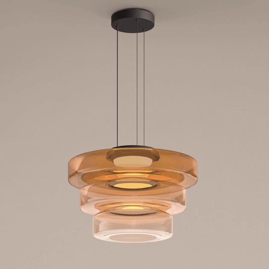 Suspension Luminaire Design en Verre Éclatant - Style Moderne Intérieur