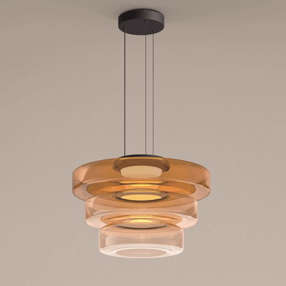 Suspension Luminaire Design en Verre Éclatant - Style Moderne Intérieur