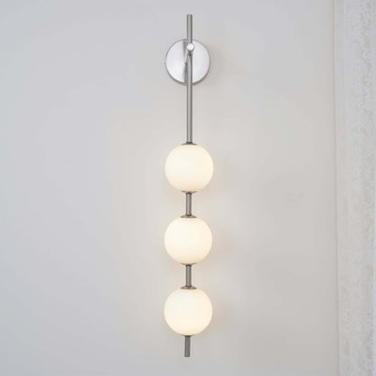 Applique Murale Verticale Globe Verre – Éclairage Design Moderne Intérieur