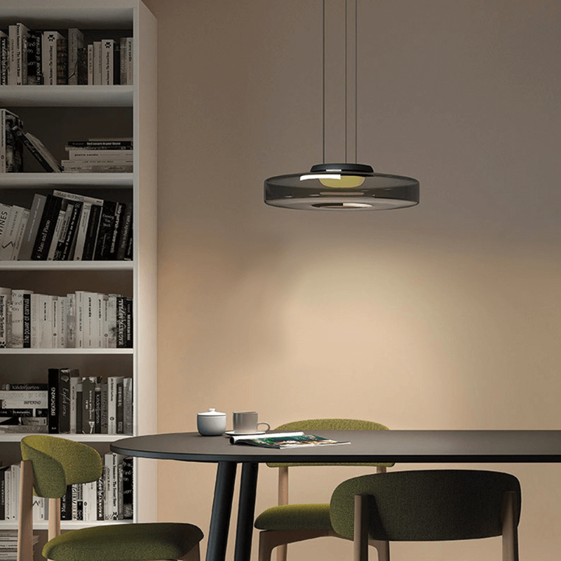 Suspension Luminaire Design en Verre Éclatant - Style Moderne Intérieur