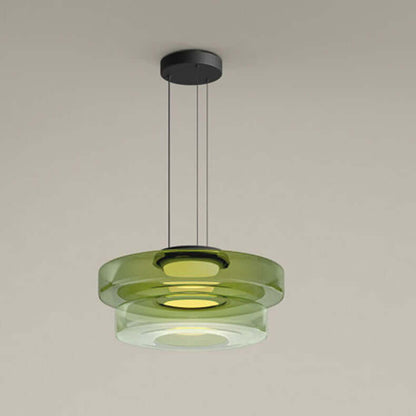 Suspension Luminaire Design en Verre Éclatant - Style Moderne Intérieur